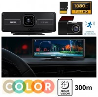 Duálna FULL HD kamera do auta s LCD a FAREBNÝM NOČNÝM VIDENÍM
